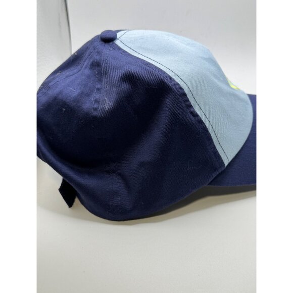 Bear Scout Embroidered Adjustable Baseball Cap In Navy & Light Blue Cotton - Picture 7 of 10